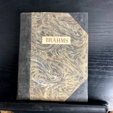 Brahms Three Sonatas Violin & Piano Johannes Brahms 1950 Sheet Music Marbled picture