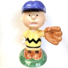 *RARE* Westland Giftware Charlie Brown Figurine 10” Pottery Vintage Piggy Bank picture