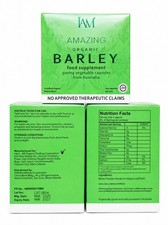 IAM Amazing Pure Organic Barley Capsules (100 capsules/box) 3 BOXES Authentic  picture