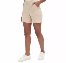Nautica Women’s Beige Pull-On Shorts Stretch Waistband Casual Style NWT picture