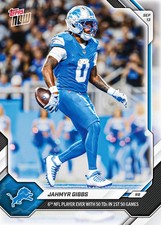 Jahmyr Gibbs 2026 NFL Topps NOW Card 8 Presale picture