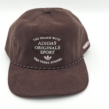 Adidas Originals Corduroy Hat Men OSFM Brown Streetwear Rope Strapback Cap NEW picture