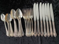 Vtg 1847 Rogers Bros Silverware IS ‘Remembrance’ Pattern 1948 Silverplate 20 Pcs picture