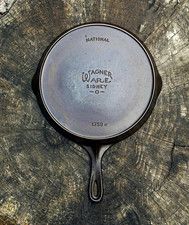 Wagner Ware Sidney O National Cast Iron Skillet Frying Pan #9 1359C picture