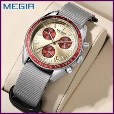 MEGIR New Luxury Men's Watches Canvas Weaving Strap Sport Automatic Chronograph picture