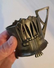 RRR Antique Cup Holder Handmade Cupronickel Empire Exclusive Original XIX... picture