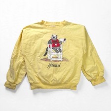 Vintage Crazy Shirts Hawaii B Kliban Cat Sweatshirt Kids M Yellow Lifeguard picture
