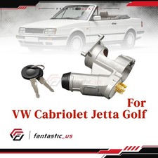 Ignition Lock Cylinder & Housing & Switch Set For VW Cabriolet Jetta Golf USA picture