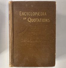 Encyclopædia of Quotations Adam Wooléver Hardcover Sixth Edition 1894 picture