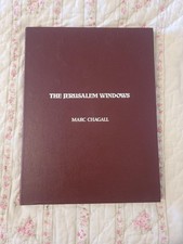 Marc Chagall Jerusalem Windows BRONZE Set 12 plaques hard back book style picture