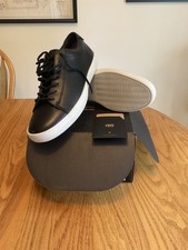 Frye Tanner Low Lace Men’s black Leather Shoes New in Box NIB, size 10 M picture