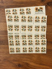 Sunflowers Stamps Book of 100 Letter Postage Stamps picture