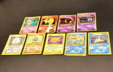Vintage Pokémon Holographic Card Lot – 9 Cards – DAMAGED / LAMINATED - Gengar picture
