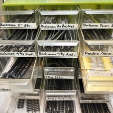 132pc Vintage N Scale Train Track & Detailing Lot Atlas Bachmann Trix NOS + Bins picture