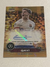 2023-24 Stadium UCL Gavi Auto Orange Refractor /25 picture