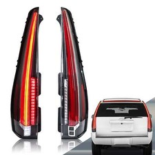 VLAND Fit 2007-2014 Cadillac Escalade / ESV Red Turn LED Rear Tail Lights Pair picture