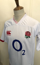 ENGLAND RUGBY UNION SHIRT SIZE LARGE CANTERBURY. picture