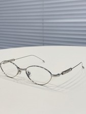 Maison Margiela x Gentle Monster MM216 Silver Oval Eyeglasses Clear Lens 55mm picture