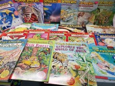 Lot 10 Random Magic School Bus Books Joanna Cole Ms. Frizzle Science Homeschool picture