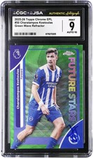 Charalampos Kostoulas Brighton & Hove Albion Signed 2025-26 Topps CGC 9/10 Card picture