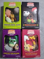 Giant Microbes Sick Day, Microbes, Biohazards, Exotic Vacation Lot of 4 Open Box picture
