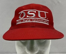 Vintage Ohio State Buckeyes The Game Split Bar SnapBack Hat Red picture