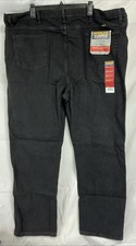 NWT Rustler Men's 48x32 Classic Relaxed Fit Jeans Black Heavyweight Denim picture