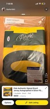 Pelé Authentic Signed Brazil Soccer Jersey PSA/DNA Autographed Original picture