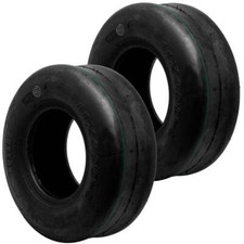 2PK 11x4x5 11x4-5 11x4.00-5 Smooth Tread 4PLY Zero Turn Lawn Mower Tires picture