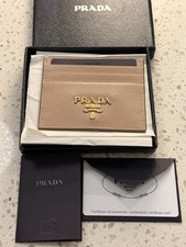 BRAND NEW Prada Saffiano Leather Card Holder  Wallet - WITH AUTHENTICITY CARD  picture