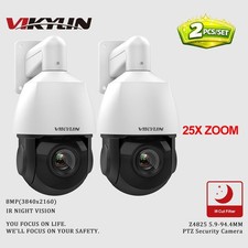 2PCS VIKYLIN 8MP 25X ZOOM 360 Pan 90 Tilt PTZ Network Camera Human Auto Tracking picture