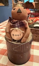 Primitives By Kathy Boo Bobby Doll NWT Folk Art So Cute 10” picture