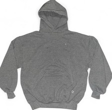 Vintage Russell Athletic Hoodie Made In USA Light Gray, Size XL. Small Hole picture