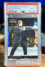 2009 Topps UFC Round 1 Bruce Buffer #99 Gold Parallel PSA 8 NM-MT Rookie POP 10 picture