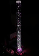 AQUA PEARL Lite PURPLE /PINK 39” Bubbler Rare NIB Vintage Spencer’s Motion NEW picture
