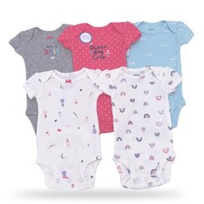 New Carter's Baby Girls Infants 5 Pack Bodysuits Set Rompers Choose Size picture