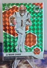 2021 Panini Mosaic - Rookies Ja'Marr Chase #307 Green Mosaic Prizm (RC) picture