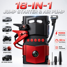 15000A 18-in-1 Portable Car Jump Starter with Tire Inflator, 180PSI Digital Air picture