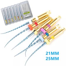 21/25MM Dental Endo Rotary Files Blue Taper NITI Endodontic Root Files 6pcs/pack picture