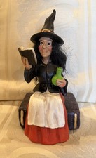 Ashland Halloween WITCH 8 inch Figurine Spellbook & Potion Bottle 2019 Retired picture