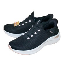 SKECHERS Swift Fit Arch Comfort Hands Free Sneaker Women  Black 179186 picture
