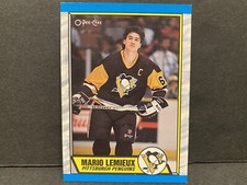 1989-90 O-Pee-Chee Mario Lemieux #1 Hockey Card NHL Pittsburgh Penguins Lemieux picture