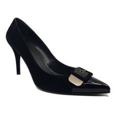 Stuart Weitzman Womens Barrington Black Suede Pumps picture