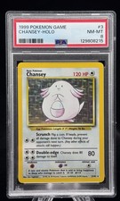 Chansey Holo #3 Base Set Unlimited 1999 Pokemon Game PSA 8  🥚✨ picture
