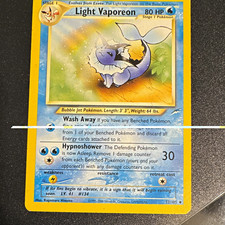 WOTC Pokémon TCG Light Vaporeon 52/105 Neo Destiny 2000 Unc Unlimited 80HP picture