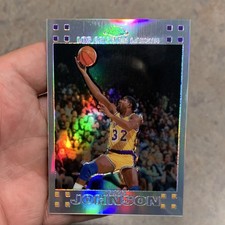 Topps 2007-08 Topps Chrome Magic Johnson Lakers #106 Refractor 339/999 picture