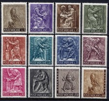 VATICAN Sc#423-32,E17-8 1966 Bas-Relief - Pope Paul VI by Enrico Manfrini MNH picture