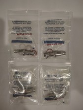 4x New Kings 1709-1 SHV Coaxial Adapter, Plug, Straight Bulkhead picture