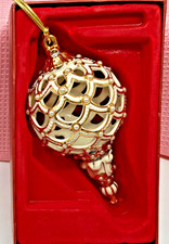 Lenox Florentine& Pearl Spire Ornament in Box EUC picture