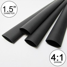 4:1 Black Heat Shrink Tubing Dual Wall Adhesive Glue tube Marine waterproof picture